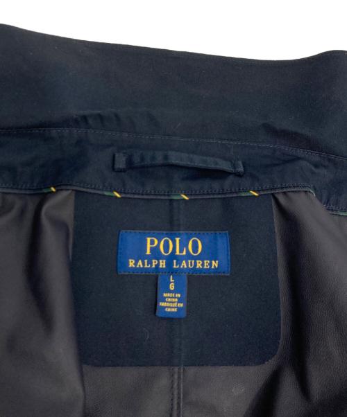 POLO RALPH LAUREN（ポロ・ラルフローレン）POLO RALPH LAUREN (ポロ・ラルフローレン) ステンカラーコート ネイビー サイズ:Lの古着・服飾アイテム