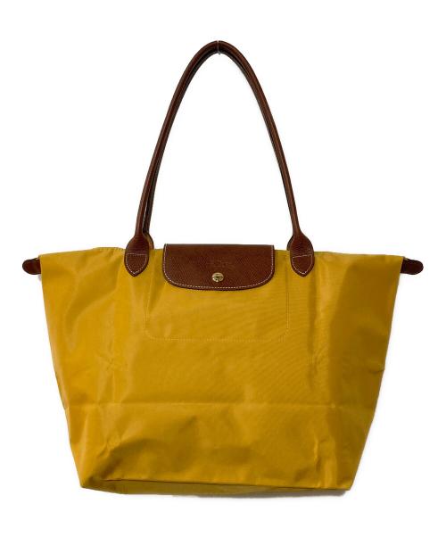 LONGCHAMP（ロンシャン）LONGCHAMP (ロンシャン) プリアージュトートバッグ イエローの古着・服飾アイテム