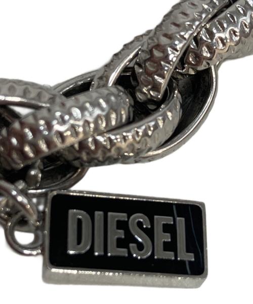 DIESEL（ディーゼル）DIESEL (ディーゼル) ステンレススチール チェーンブレスレット シルバーの古着・服飾アイテム