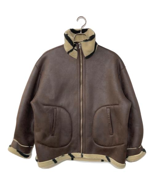 Ameri（アメリ）Ameri (アメリ) 2WAY REVERSIBLE BOA JACKET ベージュ サイズ:Fの古着・服飾アイテム