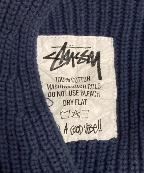 stussy（ステューシー）stussy (ステューシー) Cotton Knit Hood ネイビー サイズ:Lの古着・服飾アイテム