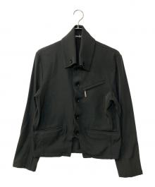 NO ID.（ノーアイディー）の古着「ZIPショートJKT」｜チャコールグレー