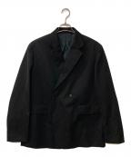 LOEFFロエフ）の古着「ギャバジン ボックス ジャケット」｜ブラック