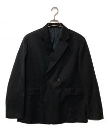 LOEFF（ロエフ）の古着「ギャバジン ボックス ジャケット」｜ブラック