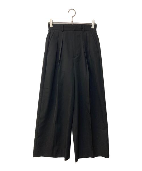 LOEFF（ロエフ）LOEFF (ロエフ) ギャバジン バギー パンツ ブラックの古着・服飾アイテム
