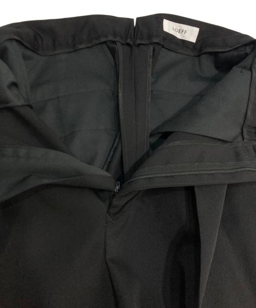 LOEFF（ロエフ）LOEFF (ロエフ) ギャバジン バギー パンツ ブラックの古着・服飾アイテム