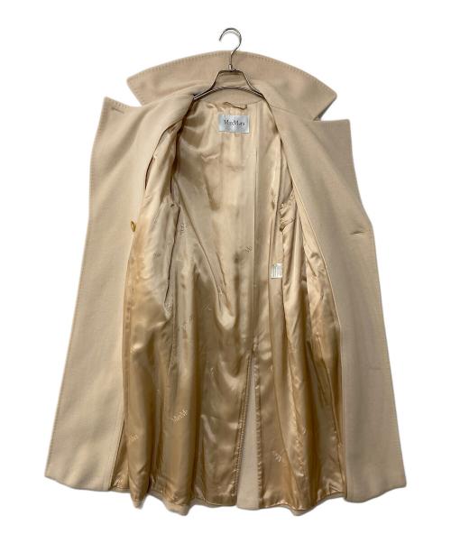 MaxMara（マックスマーラ）MaxMara (マックスマーラ) カシミヤウール ベルテッドコート アイボリー サイズ:34の古着・服飾アイテム