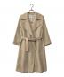 MaxMara（マックスマーラ）の古着「カシミヤウール ベルテッドコート」｜アイボリー