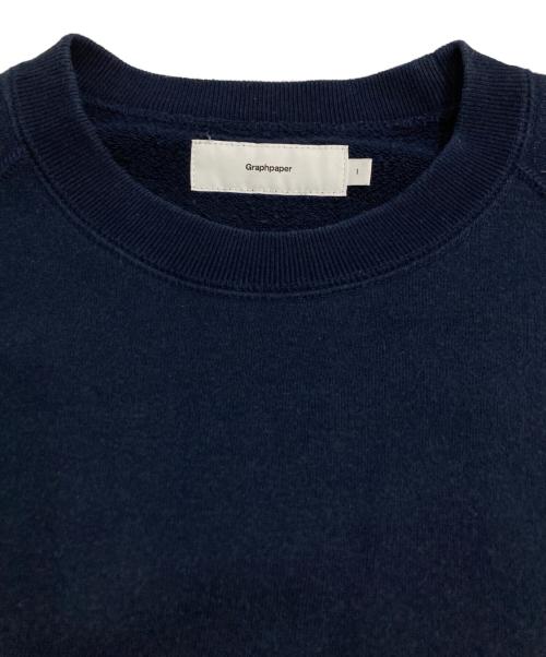 Graphpaper（グラフペーパー）Graphpaper (グラフペーパー) LOOPWHEELER (ループウィラー) Raglan Sweat ラグランスウェット ネイビー サイズ:1の古着・服飾アイテム