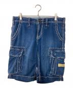 TRUE RELIGIONトゥルー レリジョン）の古着「Commander Big T Cargo Short」｜インディゴ