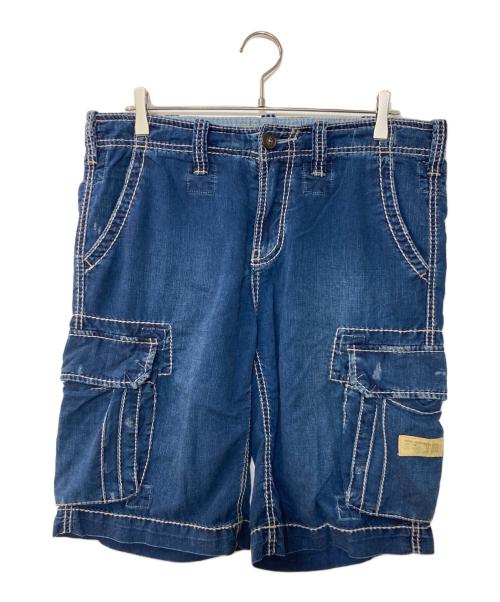 TRUE RELIGION（トゥルー レリジョン）TRUE RELIGION (トゥルー レリジョン) Commander Big T Cargo Short インディゴ サイズ:32の古着・服飾アイテム