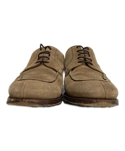 berwick（バーウィック）berwick (バーウィック) Uチップ スウェードシューズ ベージュ サイズ:7 1/2の古着・服飾アイテム