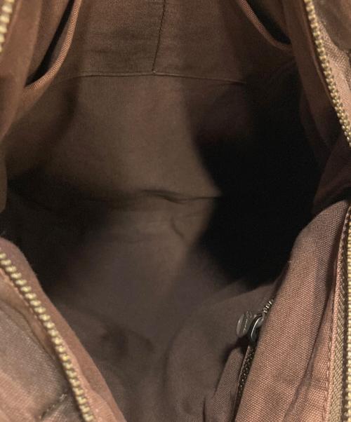 DIESEL（ディーゼル）DIESEL (ディーゼル) ロープレザー トートバッグ/Rope Leather Shoulder Bag オリーブ×ブラウンの古着・服飾アイテム