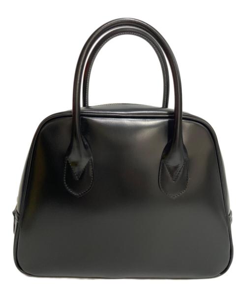 COMME des GARCONS（コムデギャルソン）COMME des GARCONS (コムデギャルソン) 台形ステアバッグ/レザーハンドバッグ ブラックの古着・服飾アイテム