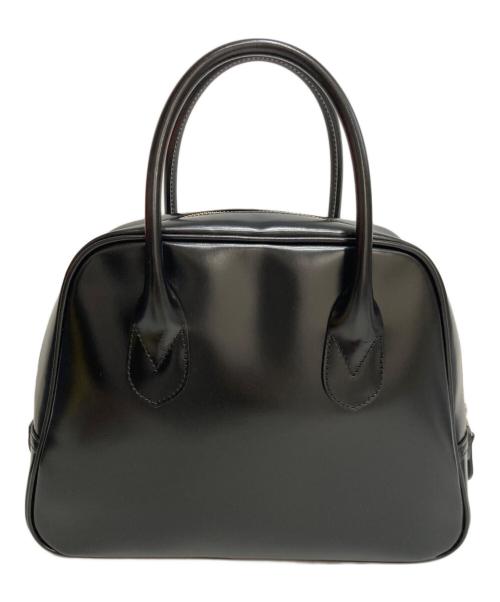 COMME des GARCONS（コムデギャルソン）COMME des GARCONS (コムデギャルソン) 台形ステアバッグ/レザーハンドバッグ ブラックの古着・服飾アイテム