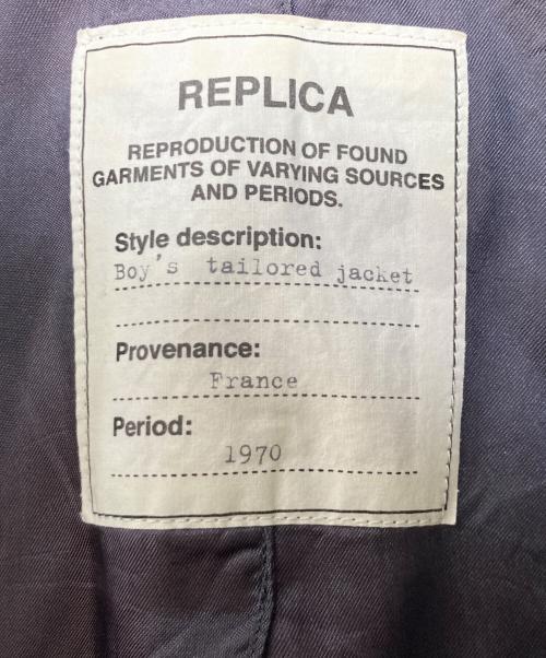 Maison Margiela（メゾンマルジェラ）Maison Margiela (メゾンマルジェラ) レプリカ ボーイズ テーラードジャケット ブルー サイズ:36の古着・服飾アイテム