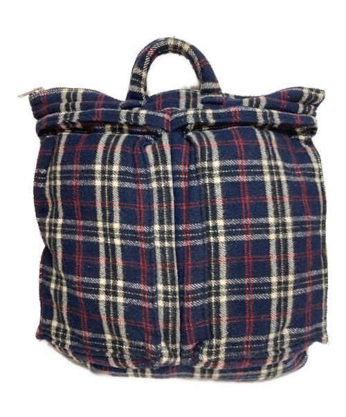 COMME des GARCONS HOMME（コムデギャルソン オム）COMME des GARCONS HOMME (コムデギャルソン オム) ウール ヘルメットバッグ ネイビーの古着・服飾アイテム