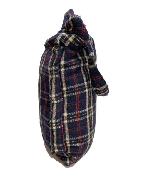 COMME des GARCONS HOMME（コムデギャルソン オム）COMME des GARCONS HOMME (コムデギャルソン オム) ウール ヘルメットバッグ ネイビーの古着・服飾アイテム