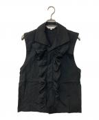 COMME des GARCONS COMME des GARCONSコムデギャルソン コムデギャルソン）の古着「エプロンシャツベスト」｜ブラック