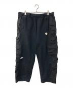 NIKE×PEACEMINUSONEナイキ×ピースマイナスワン）の古着「Wide Pants コラボ カーゴパンツ」｜ブラック