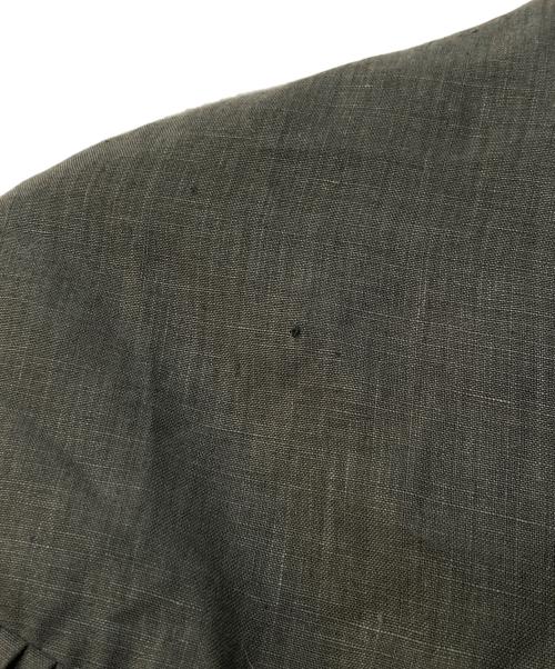SCYE（サイ）SCYE (サイ) Organic Linen Tuck Half Placket Shirts/Linen Cambric Tucked Bloese グリーン サイズ:40の古着・服飾アイテム