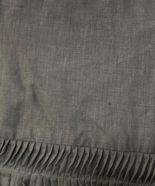 SCYE（サイ）SCYE (サイ) Organic Linen Tuck Half Placket Shirts/Linen Cambric Tucked Bloese グリーン サイズ:40の古着・服飾アイテム