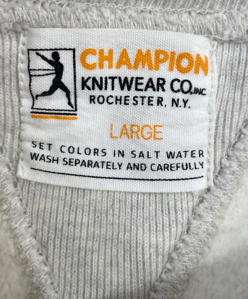 Champion（チャンピオン）Champion (チャンピオン) 1stパテントモデル クルーネック スウェットシャツ グレー サイズ:Lの古着・服飾アイテム