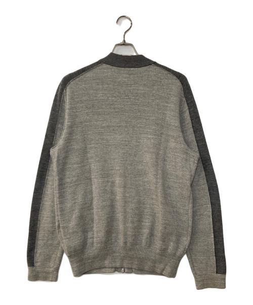 BOSS HUGO BOSS（ボス ヒューゴボス）BOSS HUGO BOSS (ボス ヒューゴボス) ニットジャケット グレー サイズ:Lの古着・服飾アイテム