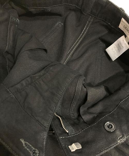 LEMAIRE（ルメール）LEMAIRE (ルメール) TWISTED BELTED PANTS ベルトデニムパンツ ブラック サイズ:Lの古着・服飾アイテム