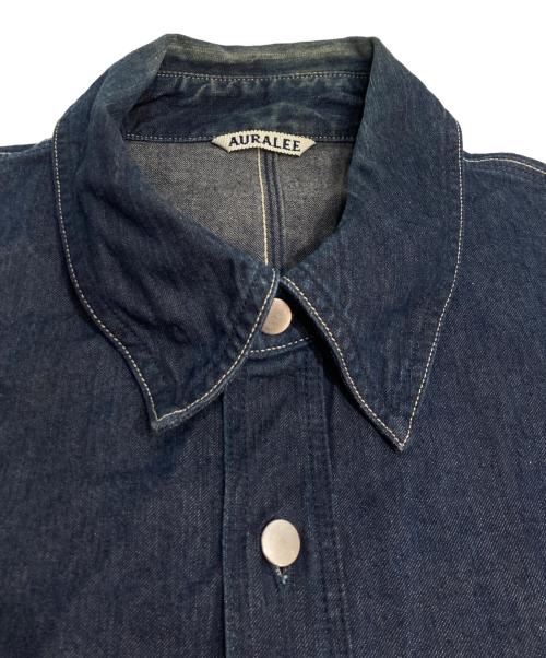 AURALEE（オーラリー）AURALEE (オーラリー) HARD TWIST LIGHT DENIM SHIRTS BLOUSON インディゴ サイズ:4の古着・服飾アイテム