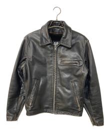 Schott（ショット）の古着「ライナー付きシングルライダースジャケット」｜ブラック