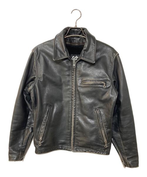 Schott（ショット）Schott (ショット) ライナー付きシングルライダースジャケット ブラック サイズ:36の古着・服飾アイテム