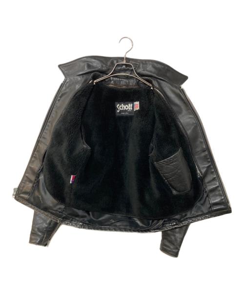 Schott（ショット）Schott (ショット) ライナー付きシングルライダースジャケット ブラック サイズ:36の古着・服飾アイテム