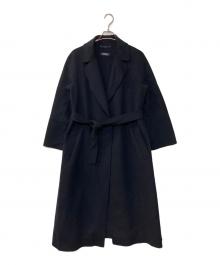 'S Max Mara（エスマックスマーラ）の古着「CUCITO A MANO ウールガウンコート」｜ネイビー