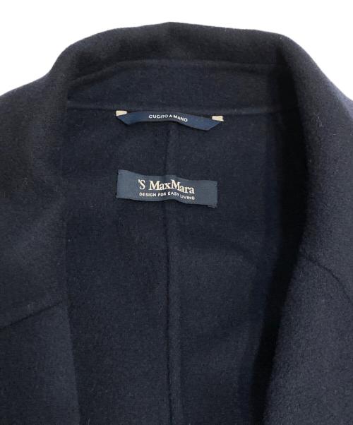 'S Max Mara（エスマックスマーラ）'S Max Mara (エスマックスマーラ) CUCITO A MANO ウールガウンコート ネイビー サイズ:42の古着・服飾アイテム
