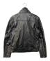 Liugoo Leathers (リューグーレザーズ) スタンドカラーカウレザージャケット ブラック サイズ:L：15000円