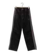 adidasアディダス）の古着「DENIM FB PT トゥルーブラックデニム」｜ブラック