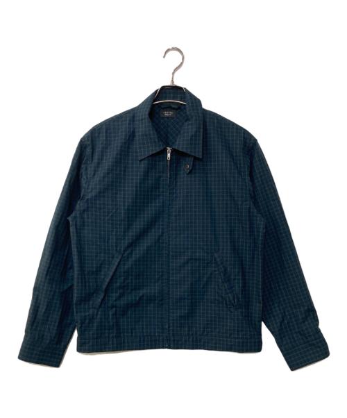 UNUSED（アンユーズド）UNUSED (アンユーズド) チェック柄ブルゾンジャケット グリーン サイズ:2の古着・服飾アイテム