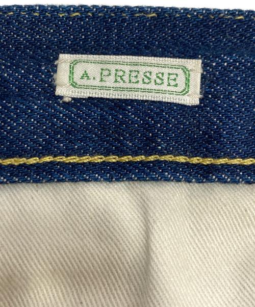 A.PRESSE（アプレッセ）A.PRESSE (アプレッセ) Washed Wide Denim Pants インディゴ サイズ:30/30の古着・服飾アイテム
