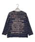 NICENESS (ナイスネス) HYDE BROWN ハンドステンシルブリーチ バスクTee (L/S) ネイビー サイズ:S：20000円