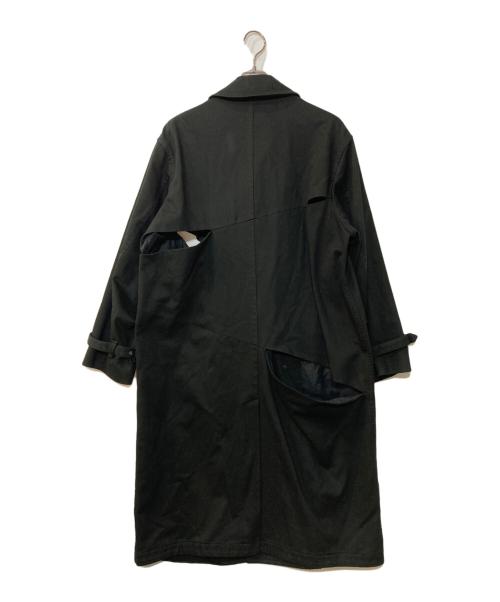 kudos（クードス）kudos (クードス) 変形トレンチコート ブラック サイズ:1の古着・服飾アイテム