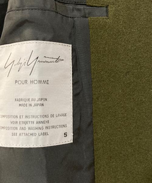 Yohji Yamamoto pour homme（ヨウジヤマモト プールオム）Yohji Yamamoto pour homme (ヨウジヤマモト プールオム) ウールコート グリーン サイズ:Sの古着・服飾アイテム