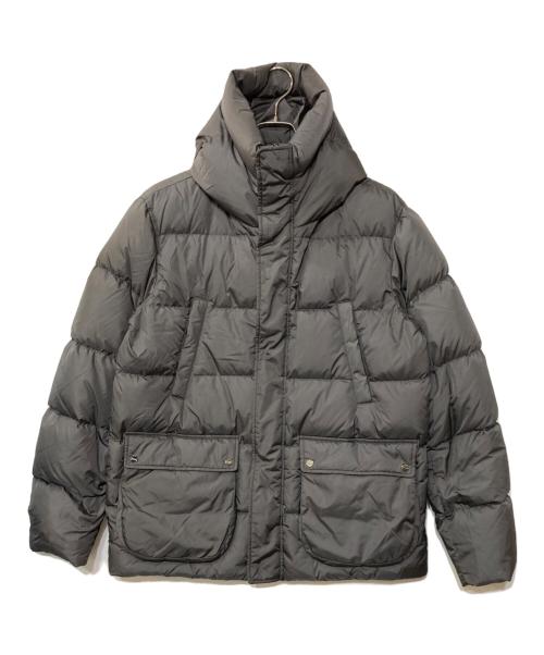 HERNO（ヘルノ）HERNO (ヘルノ) ウォーターレペレントナイロンダウンフーディーブルゾン グレー サイズ:50の古着・服飾アイテム