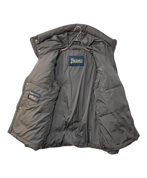 HERNO（ヘルノ）HERNO (ヘルノ) ウォーターレペレントナイロンダウンフーディーブルゾン グレー サイズ:50の古着・服飾アイテム