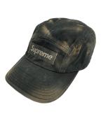 SUPREMEシュプリーム）の古着「オーバーダイ キャンプ キャップ/Overdyed Camp Cap」｜ブラック×ブラウン