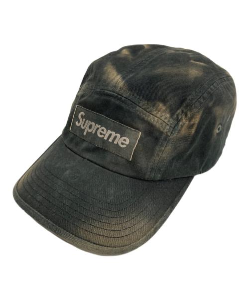 SUPREME（シュプリーム）SUPREME (シュプリーム) オーバーダイ キャンプ キャップ/Overdyed Camp Cap ブラック×ブラウンの古着・服飾アイテム