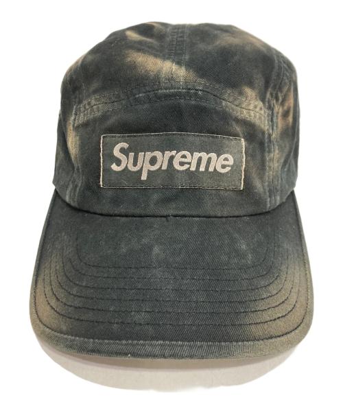 SUPREME（シュプリーム）SUPREME (シュプリーム) オーバーダイ キャンプ キャップ/Overdyed Camp Cap ブラック×ブラウンの古着・服飾アイテム
