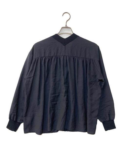 BEARDSLEY（ビアズリー）BEARDSLEY (ビアズリー) シアーブラウスカーデ ネイビー サイズ:Fの古着・服飾アイテム