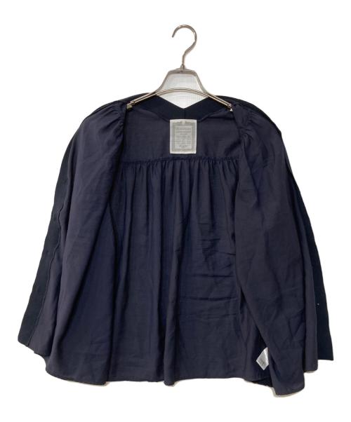 BEARDSLEY（ビアズリー）BEARDSLEY (ビアズリー) シアーブラウスカーデ ネイビー サイズ:Fの古着・服飾アイテム