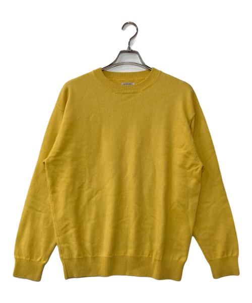 Yonetomi（ヨネトミ）Yonetomi (ヨネトミ) RIGID CASHMERE KNIT P/O リジッドカシミヤニット プルオーバー イエロー サイズ:3の古着・服飾アイテム
